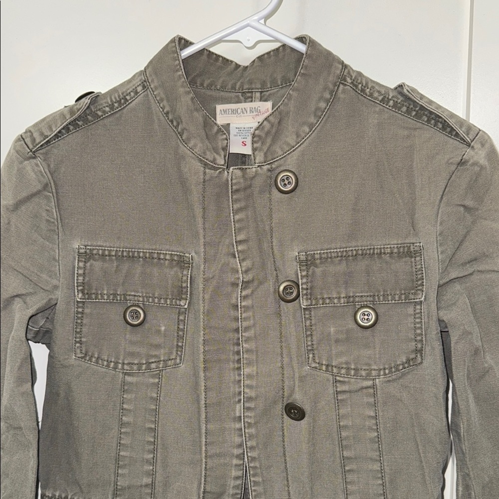Vintage American Rag Military Style
Jacket Army Green Women's Sz S 100%
Cotton - Picture 3 of 12